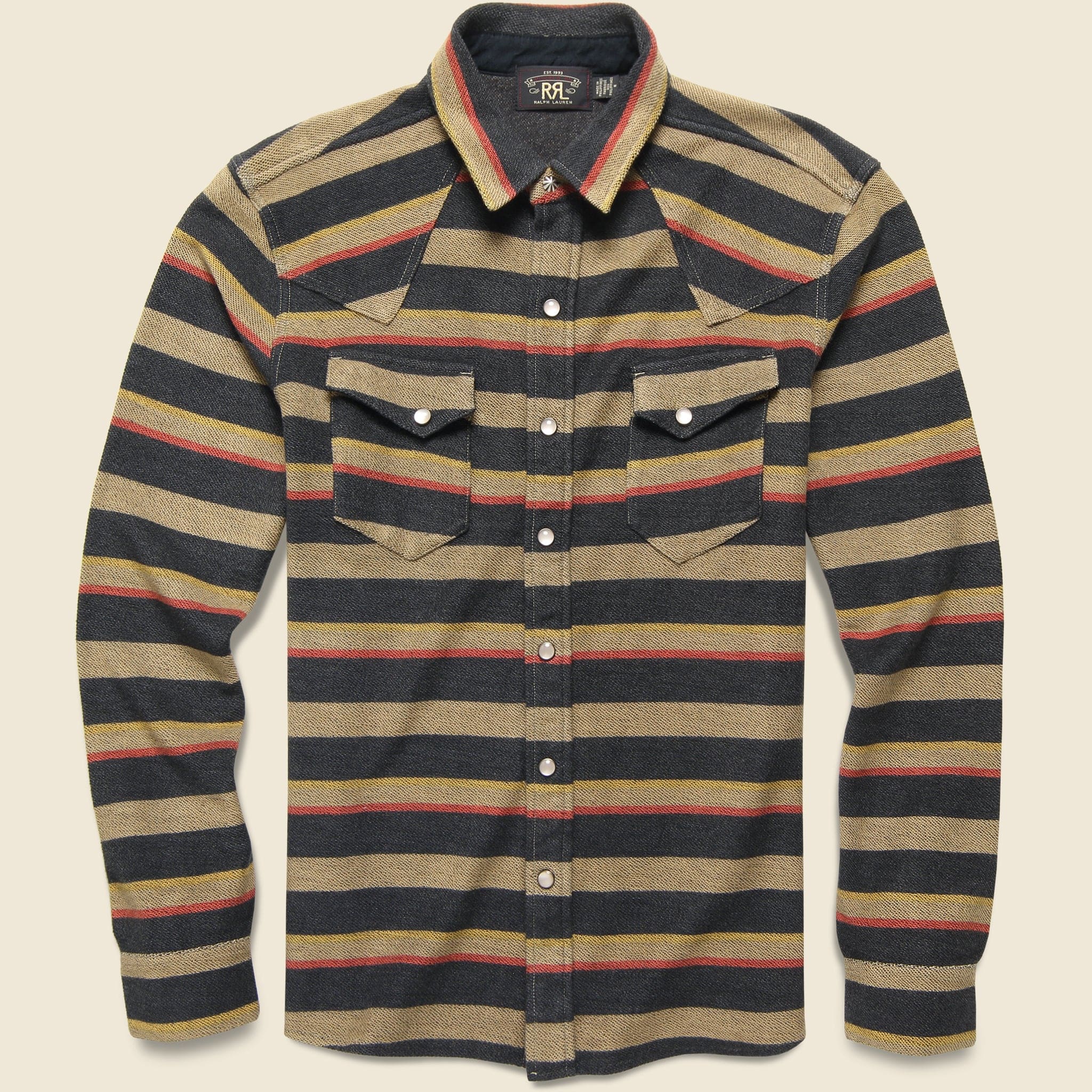 Wrangler Western Shirt - Brown Multi - RRL - STAG Provisions - Tops - L/S Woven - Stripe