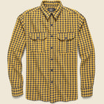Bonneville Western Shirt - Yellow/Black - RRL - STAG Provisions - Tops - L/S Woven - Plaid