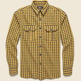 Bonneville Western Shirt - Yellow/Black - RRL - STAG Provisions - Tops - L/S Woven - Plaid