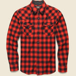 Buffalo Western Shirt - Red/Black - RRL - STAG Provisions - Tops - L/S Woven - Plaid