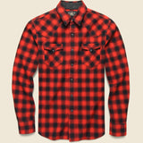 Buffalo Western Shirt - Red/Black - RRL - STAG Provisions - Tops - L/S Woven - Plaid