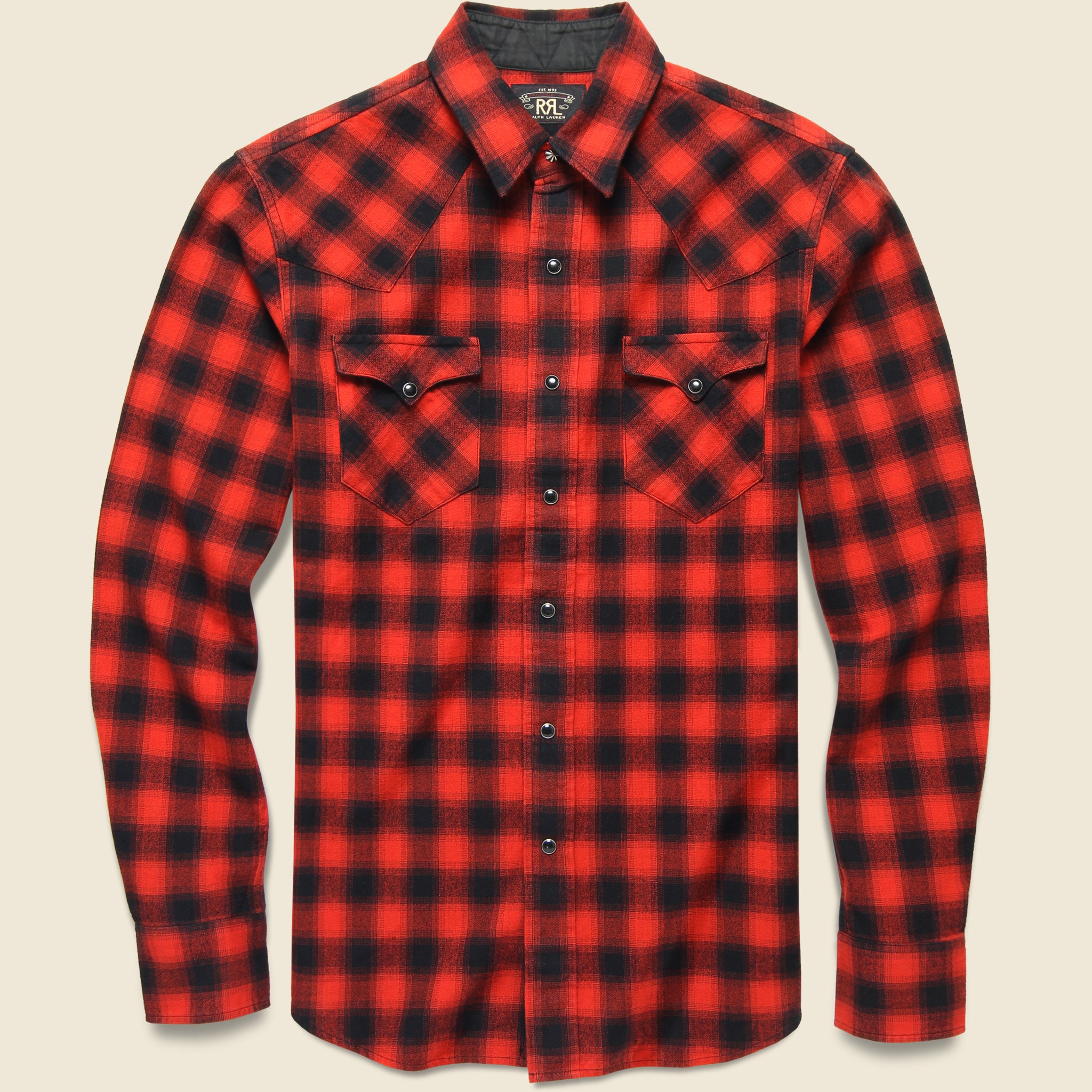 Buffalo Western Shirt - Red/Black - RRL - STAG Provisions - Tops - L/S Woven - Plaid