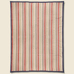 Cotton Jacquard Camp Blanket -  Red/Blue/Multi - RRL - STAG Provisions - Home - Bed - Blanket