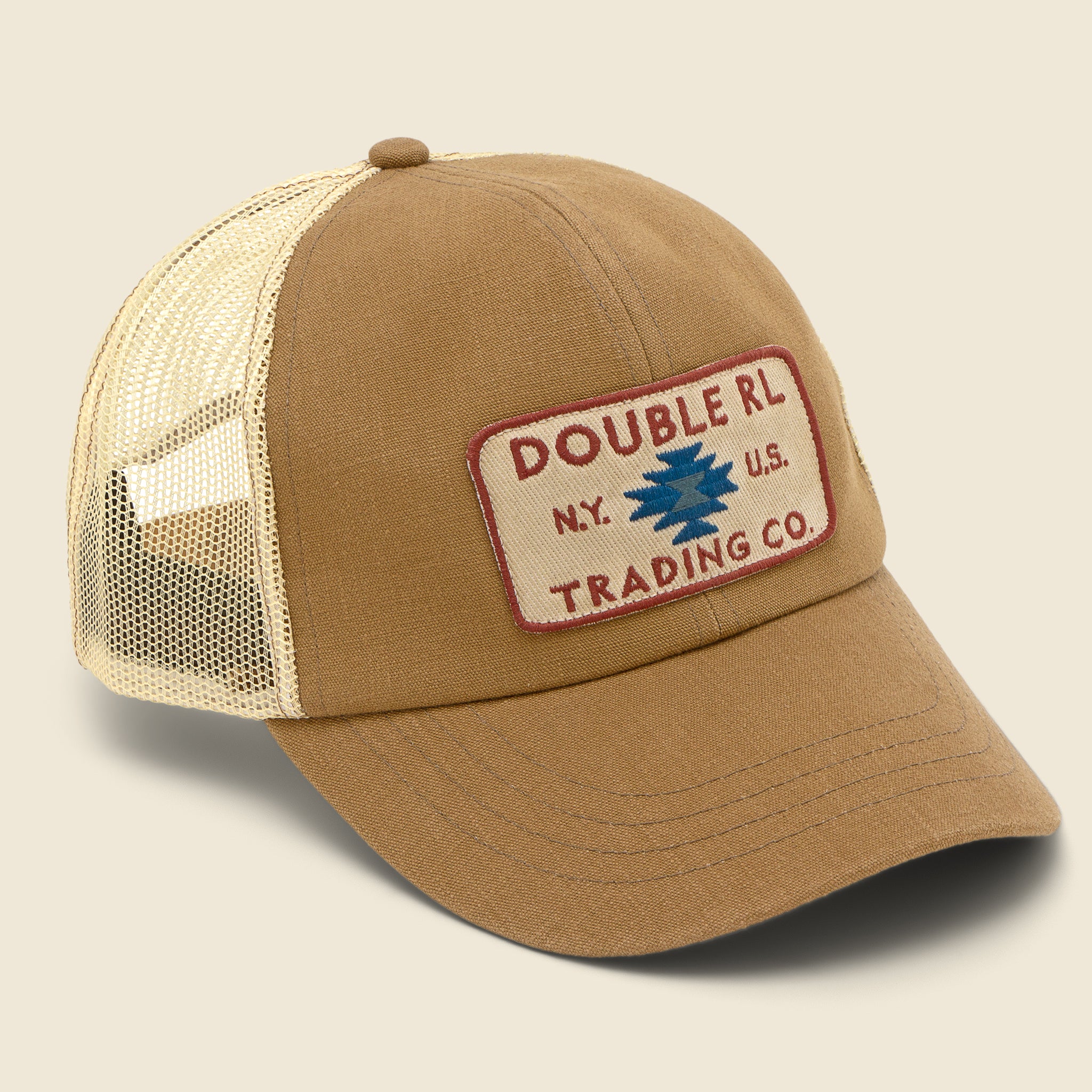 Mesh Canvas Trucker Hat - Tan - RRL - STAG Provisions - Accessories - Hats