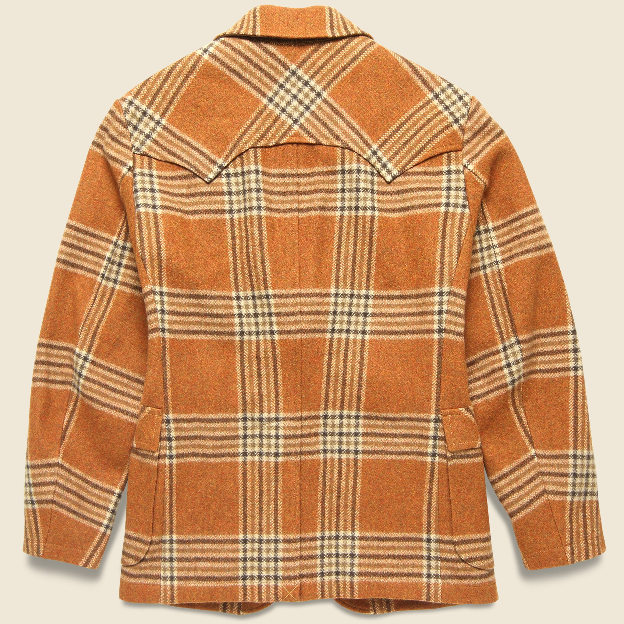 
                          Callington Wool Jacket - Orange/Tan Plaid - RRL - STAG Provisions - Outerwear - Coat / Jacket
                        