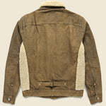 Denim Grizzly Jacket - Distressed Brown Wash - RRL - STAG Provisions - Outerwear - Coat / Jacket