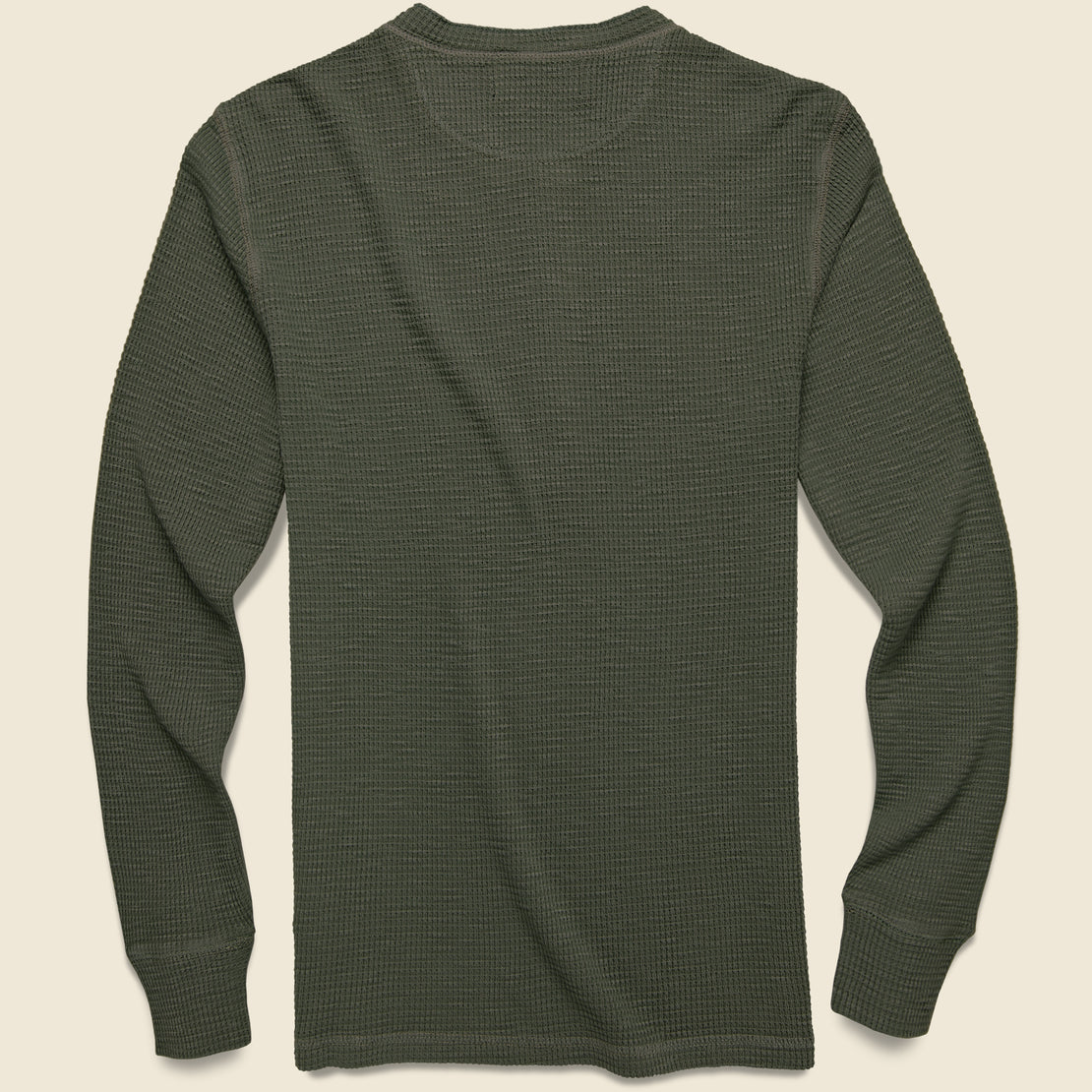 Waffle-Knit Henley - Dark Green - RRL - STAG Provisions - Tops - L/S Knit