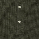 Waffle-Knit Henley - Dark Green - RRL - STAG Provisions - Tops - L/S Knit