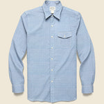 Eli Patterned Dress Shirt - Blue/Cream - RRL - STAG Provisions - Tops - L/S Woven - Other Pattern