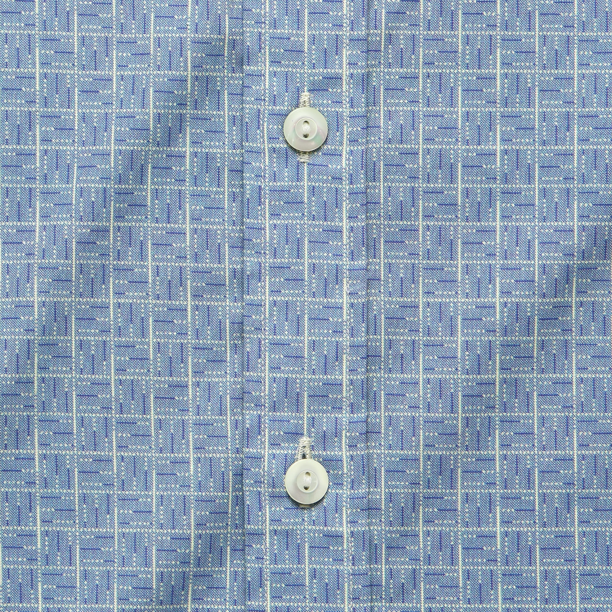 Eli Patterned Dress Shirt - Blue/Cream - RRL - STAG Provisions - Tops - L/S Woven - Other Pattern