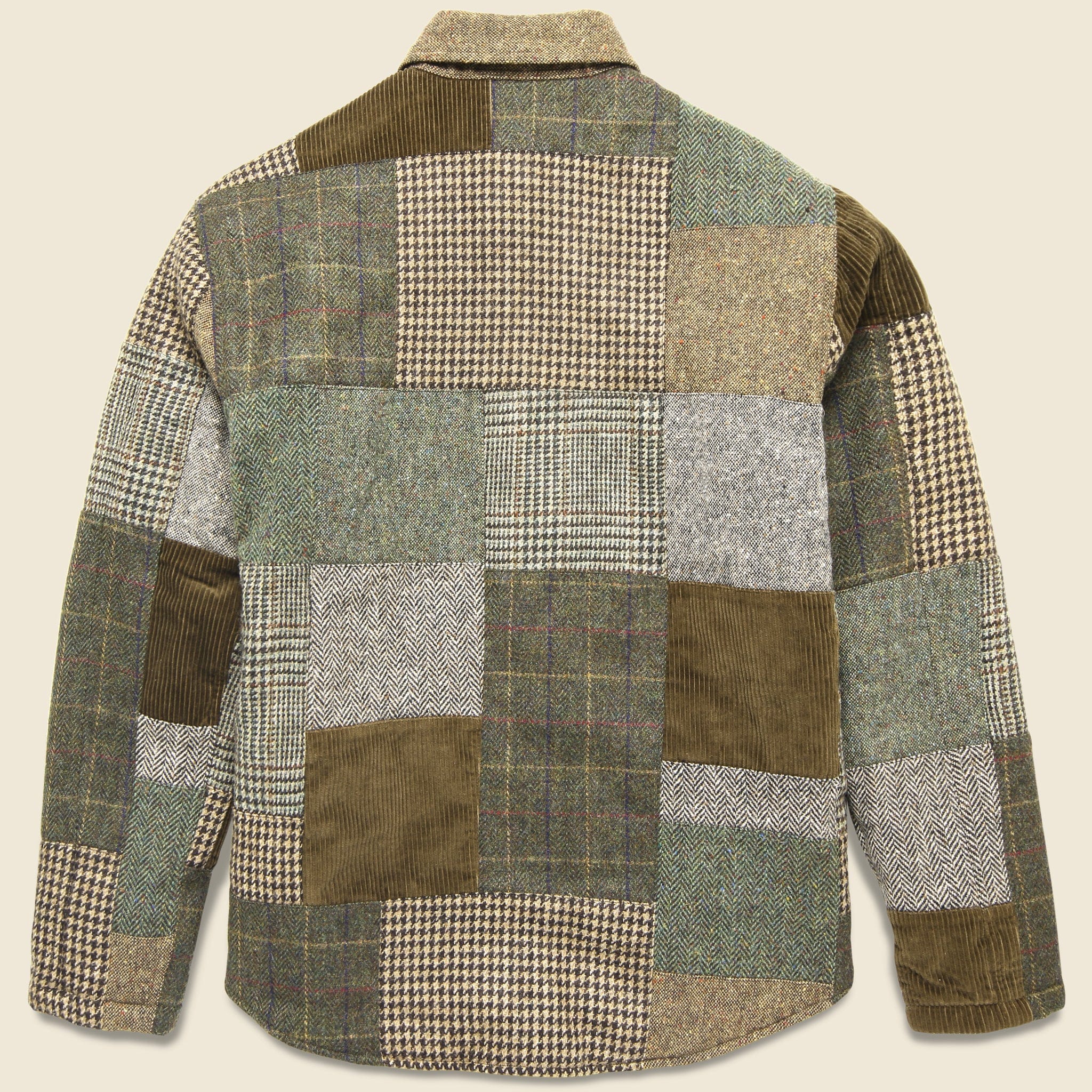 
                          Townsend Tweed Patchwork Quilted Overshirt - Tan/Multi - RRL - STAG Provisions - Tops - L/S Woven - Overshirt
                        