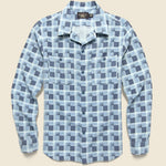 Universal Plaid Flannel Camp Shirt - Dark Blue/Blue - RRL - STAG Provisions - Tops - L/S Woven - Plaid