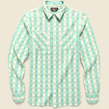 Farrell Flannel Workshirt - Green/Cream - RRL - STAG Provisions - Tops - L/S Woven - Plaid