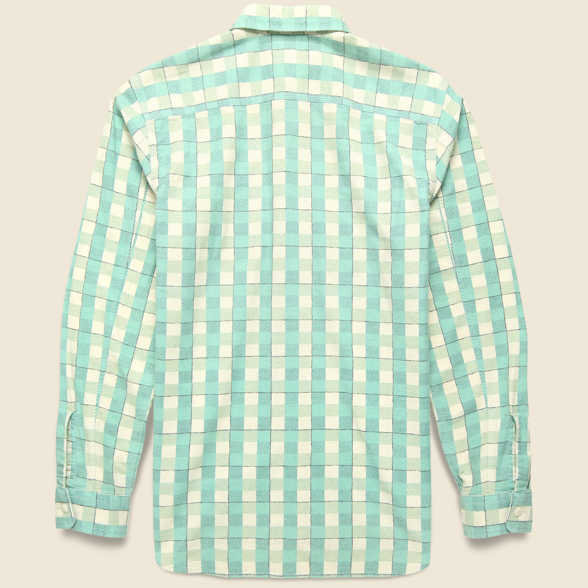 Farrell Flannel Workshirt - Green/Cream - RRL - STAG Provisions - Tops - L/S Woven - Plaid