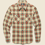 Universal Plaid Crepe Camp Shirt - Cream/Multi - RRL - STAG Provisions - Tops - L/S Woven - Plaid
