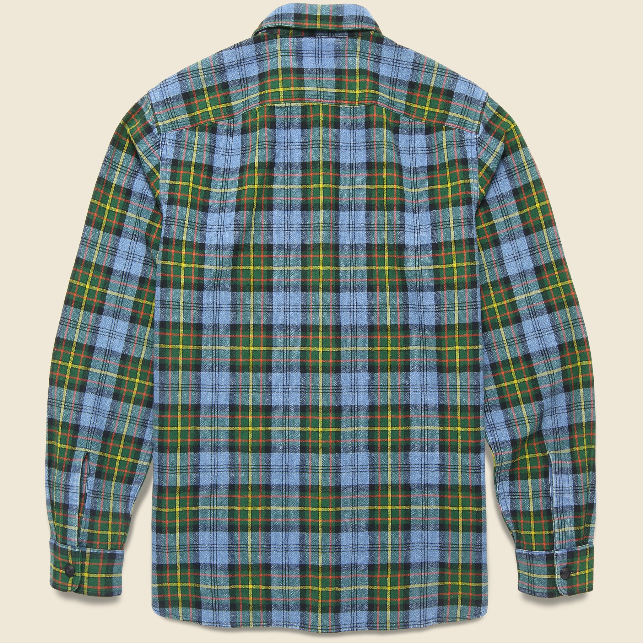 
                          Mercer Plaid Workshirt - Blue/Multi - RRL - STAG Provisions - Tops - L/S Woven - Plaid
                        