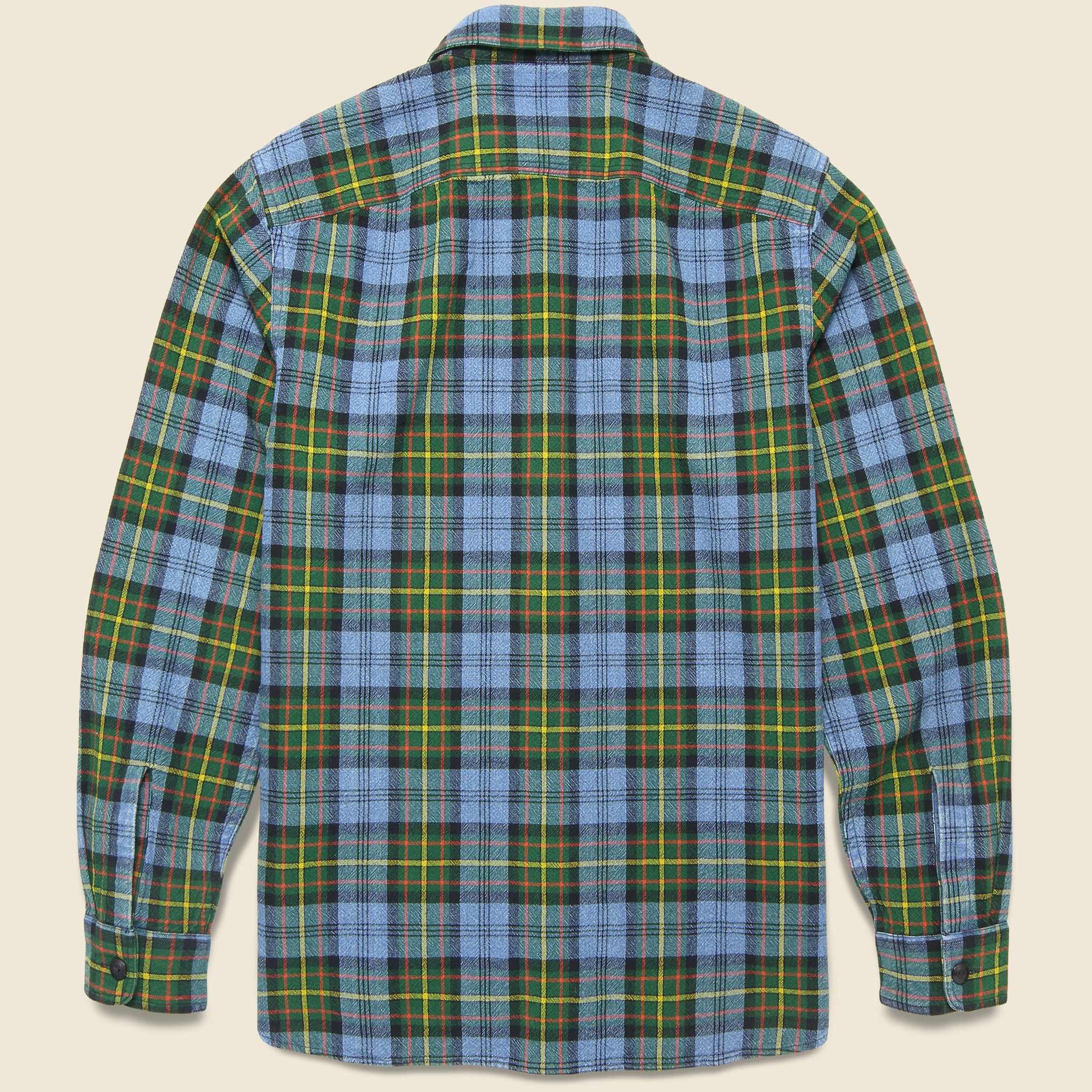 Mercer Plaid Workshirt - Blue/Multi - RRL - STAG Provisions - Tops - L/S Woven - Plaid