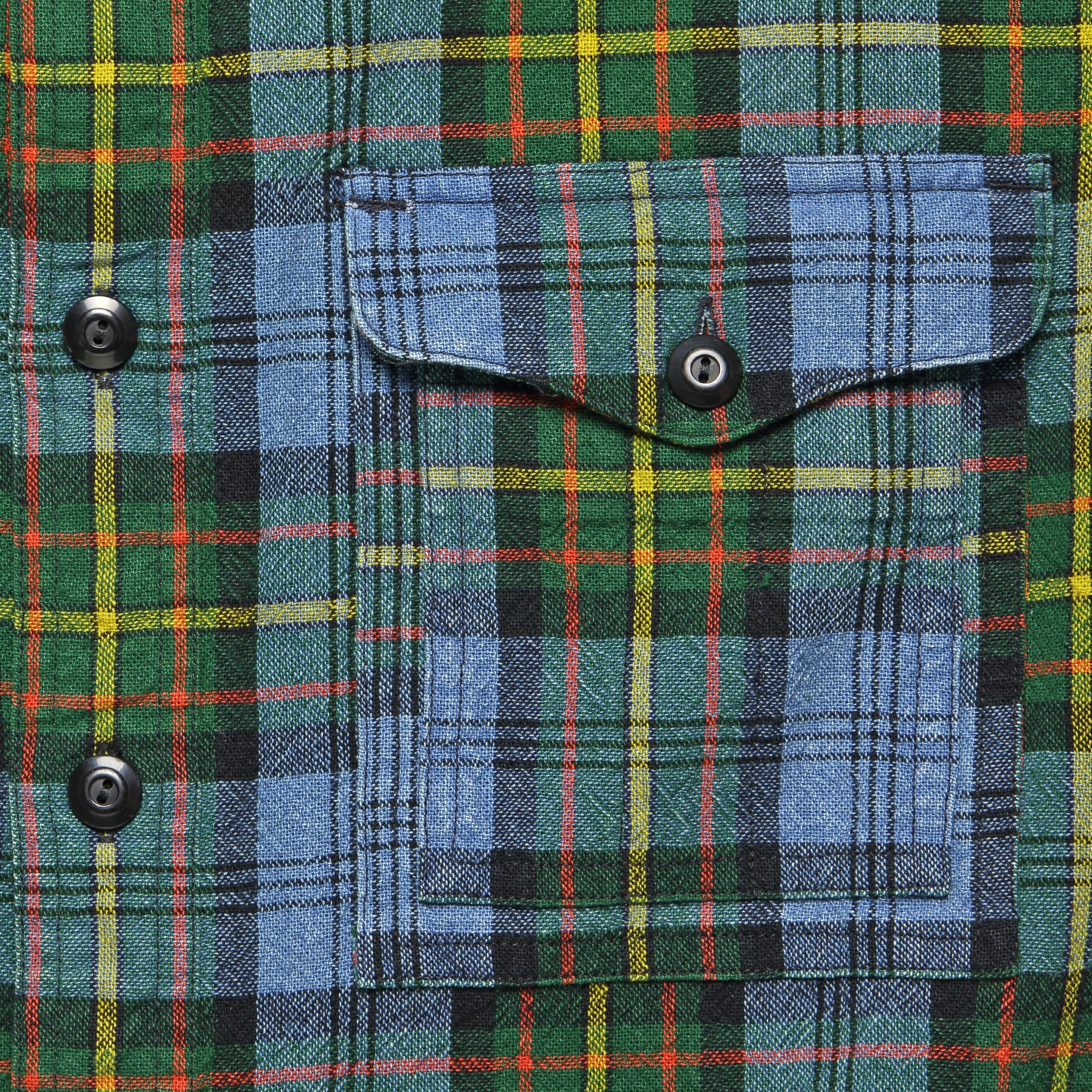 Mercer Plaid Workshirt - Blue/Multi - RRL - STAG Provisions - Tops - L/S Woven - Plaid