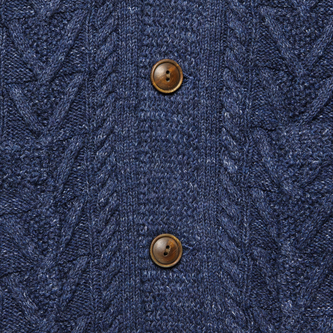 Cable Shawl Cardigan - Navy Heather - RRL - STAG Provisions - Tops - Sweater