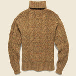 Cable Turtleneck - Tan Donegal/Multi - RRL - STAG Provisions - Tops - Sweater