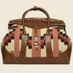 Pecos Blanket Duffle Bag - Cream  Multi/Brown - RRL - STAG Provisions - Accessories - Bags / Luggage