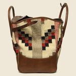 Pecos Blanket Duffle Bag - Cream  Multi/Brown - RRL - STAG Provisions - Accessories - Bags / Luggage