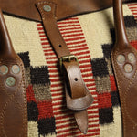 Pecos Blanket Duffle Bag - Cream  Multi/Brown - RRL - STAG Provisions - Accessories - Bags / Luggage