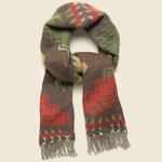 Morgan Jacquard Wool Scarf - Red Multi - RRL - STAG Provisions - Accessories - Scarves