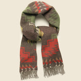 Morgan Jacquard Wool Scarf - Red Multi - RRL - STAG Provisions - Accessories - Scarves