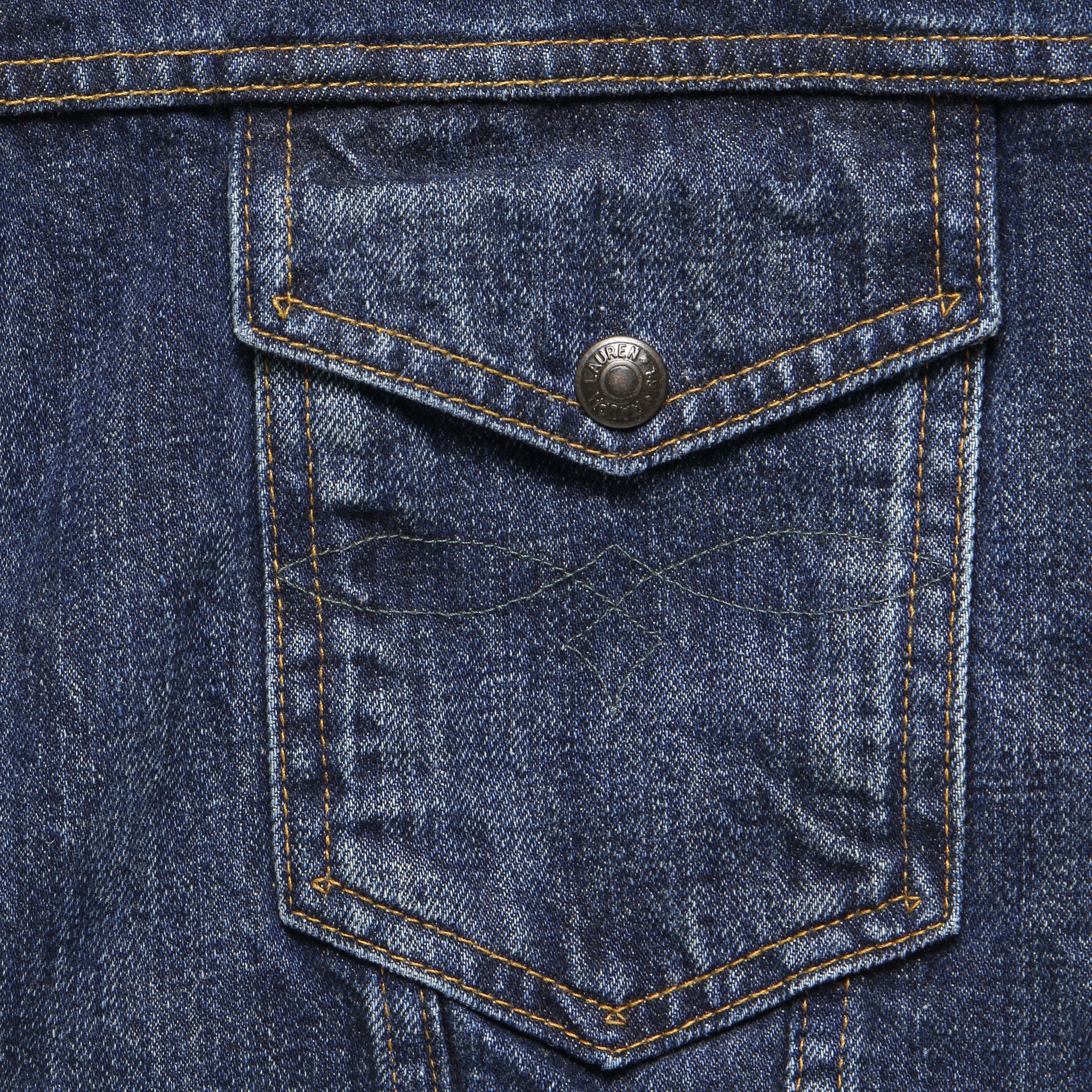 Denim Sherpa Type 3 Trucker Jacket - Freemont Wash - RRL - STAG Provisions - Outerwear - Coat / Jacket