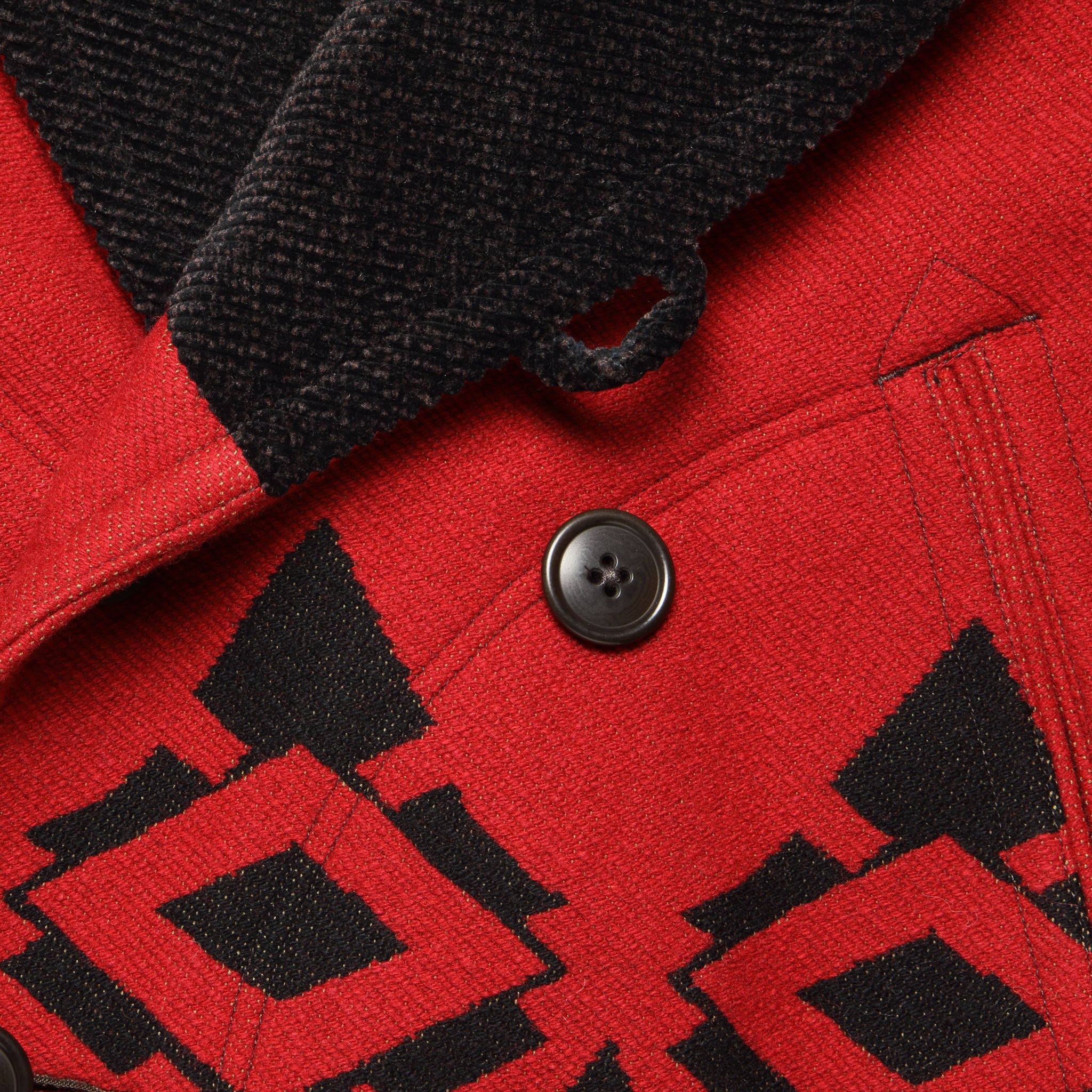 
                          Huxham Wool Jacket - Vintage Red/Black - RRL - STAG Provisions - Outerwear - Coat / Jacket
                        