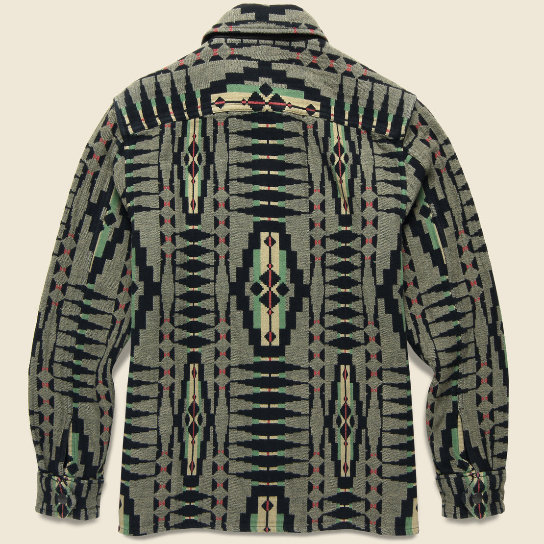Brown Bear Blanket Jacquard Overshirt - Grey/Multi - RRL - STAG Provisions - Tops - L/S Woven - Overshirt