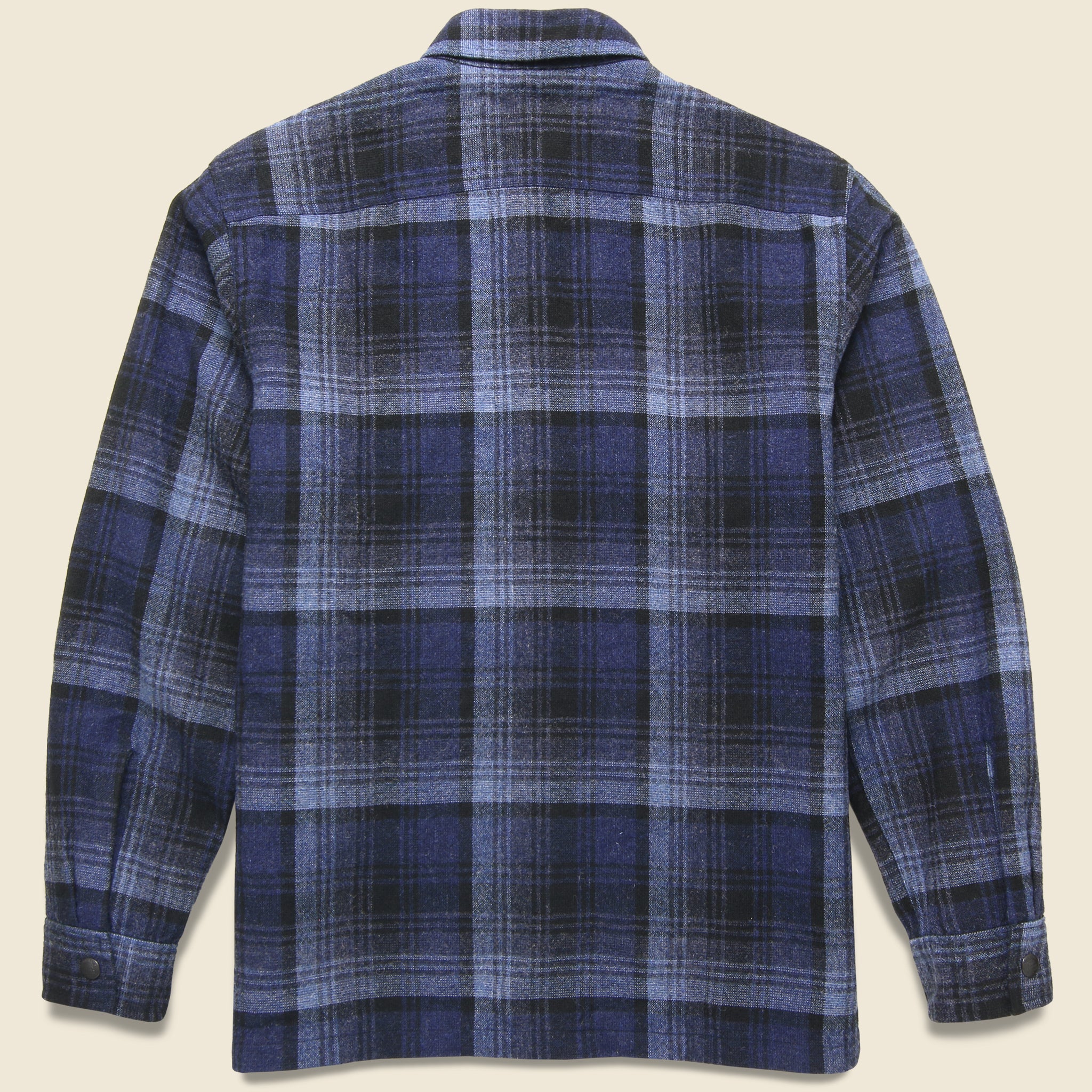 
                          Mason Wool Plaid Overshirt - Dark Blue/Blue - RRL - STAG Provisions - Tops - L/S Woven - Overshirt
                        