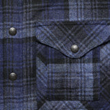 Mason Wool Plaid Overshirt - Dark Blue/Blue - RRL - STAG Provisions - Tops - L/S Woven - Overshirt