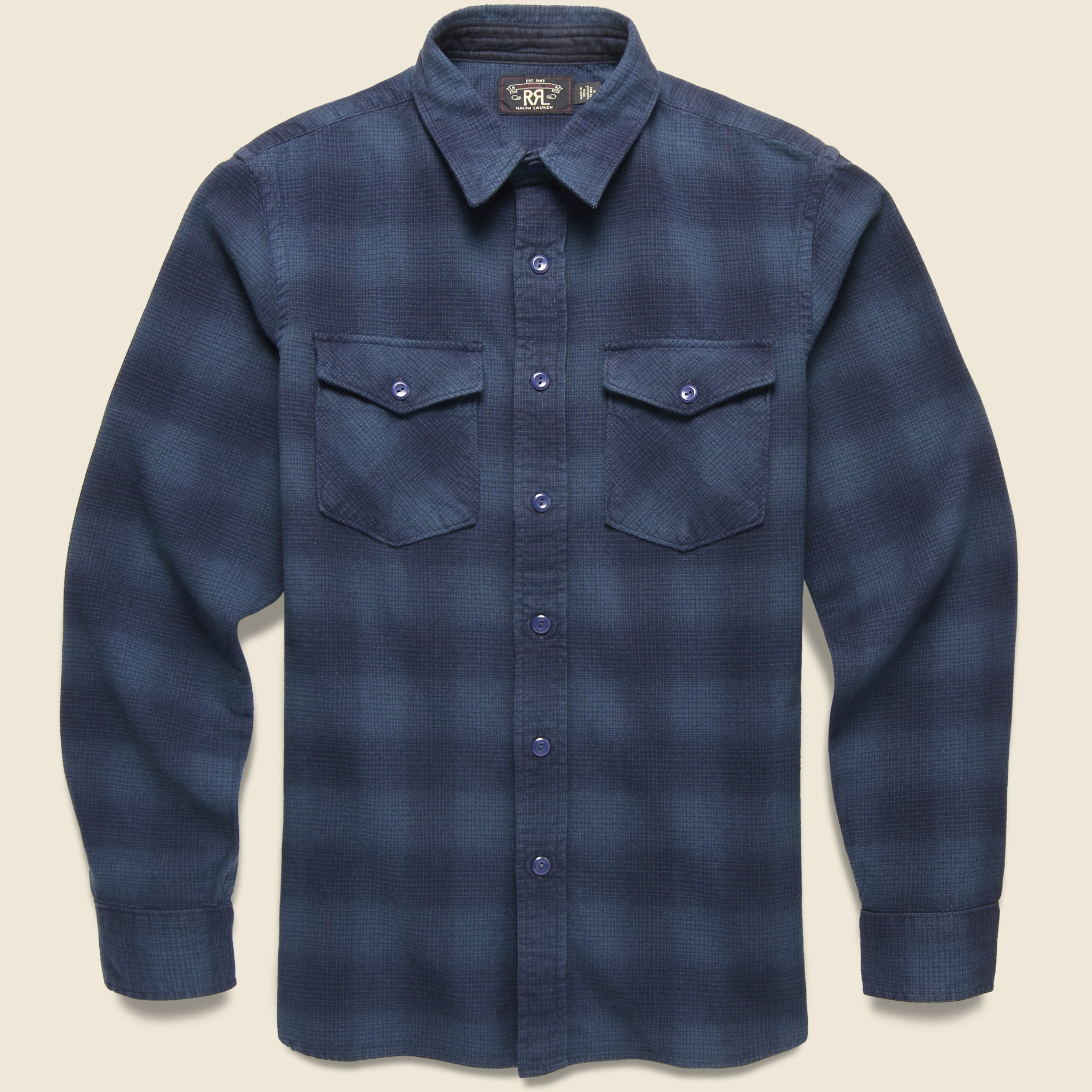 Freeport Workshirt - Blue Plaid - RRL - STAG Provisions - Tops - L/S Woven - Plaid