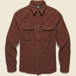 Robuck Cotton/Linen Workshirt - Red/Brown - RRL - STAG Provisions - Tops - L/S Woven - Plaid