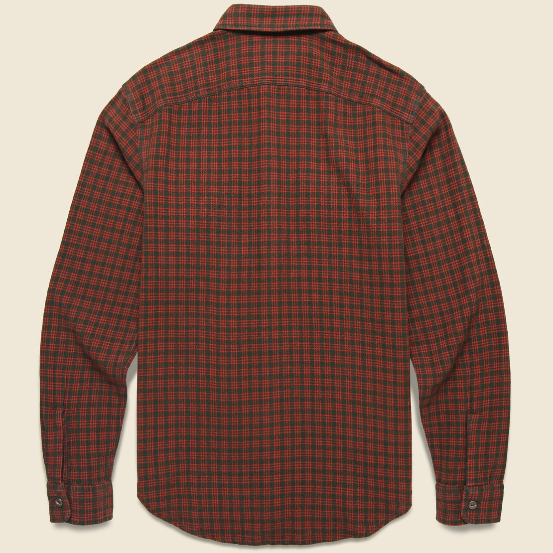 Robuck Cotton/Linen Workshirt - Red/Brown - RRL - STAG Provisions - Tops - L/S Woven - Plaid