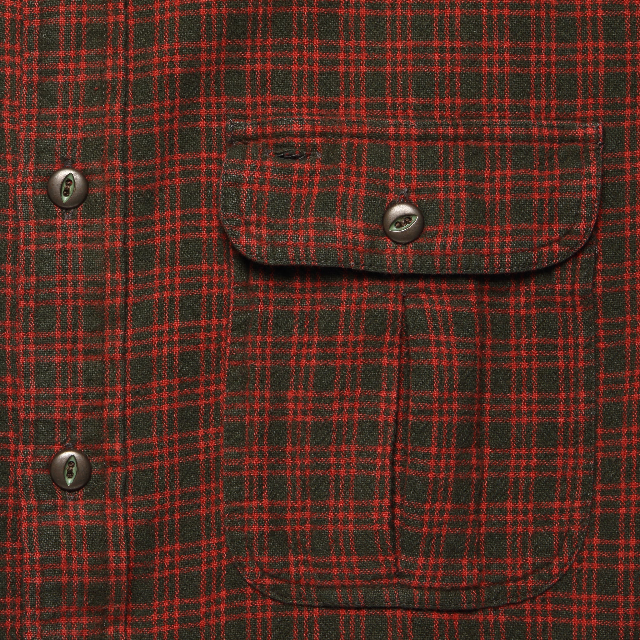 
                          Robuck Cotton/Linen Workshirt - Red/Brown - RRL - STAG Provisions - Tops - L/S Woven - Plaid
                        