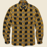 Farrell Canadian Jacquard Workshirt - Yellow/Sulphur Black - RRL - STAG Provisions - Tops - L/S Woven - Plaid