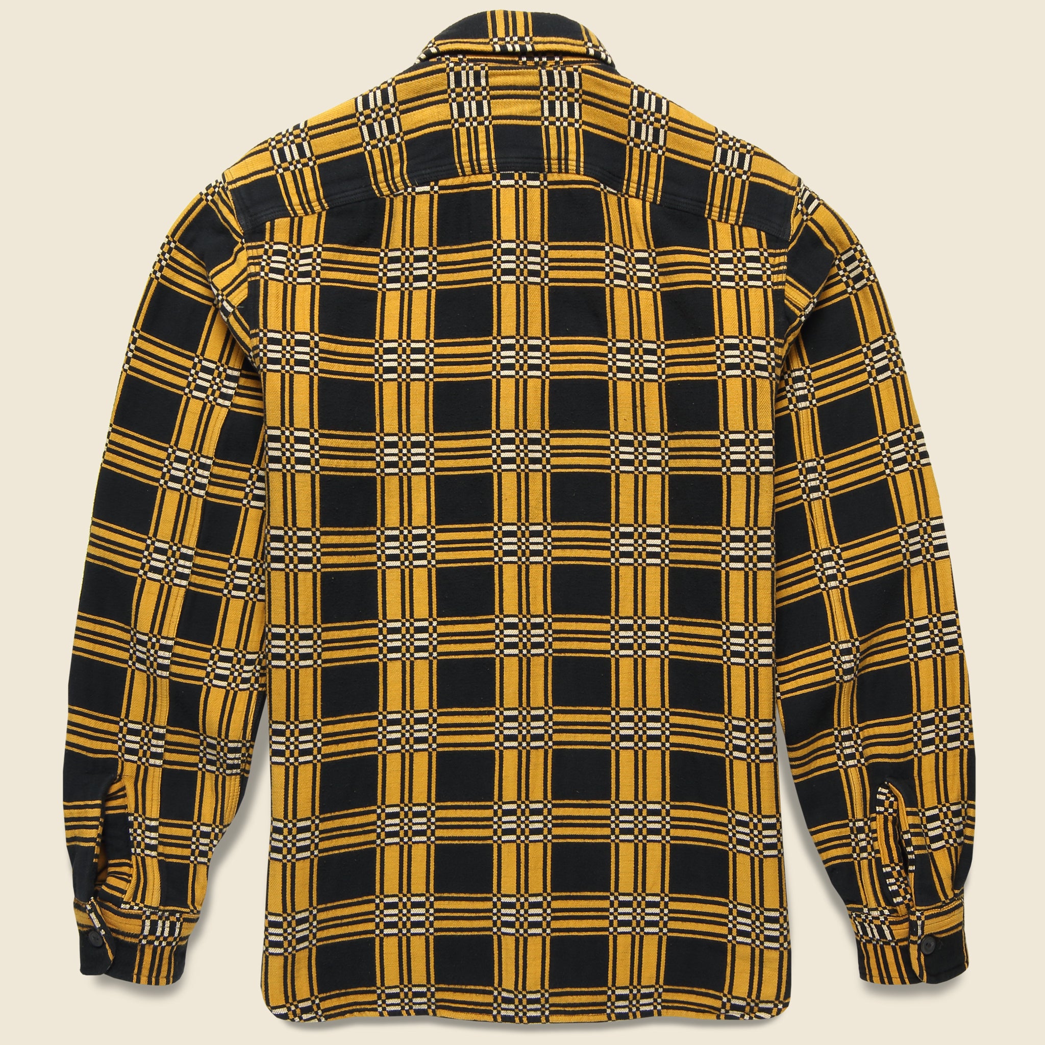 Farrell Canadian Jacquard Workshirt - Yellow/Sulphur Black - RRL - STAG Provisions - Tops - L/S Woven - Plaid
