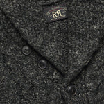 Cable Shawl Cardigan - Dark Charcoal Heather - RRL - STAG Provisions - Tops - Sweater