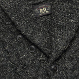 Cable Shawl Cardigan - Dark Charcoal Heather - RRL - STAG Provisions - Tops - Sweater