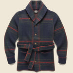 Ranch Shawl Cardigan - Navy Plaid/Multi - RRL - STAG Provisions - Tops - Sweater