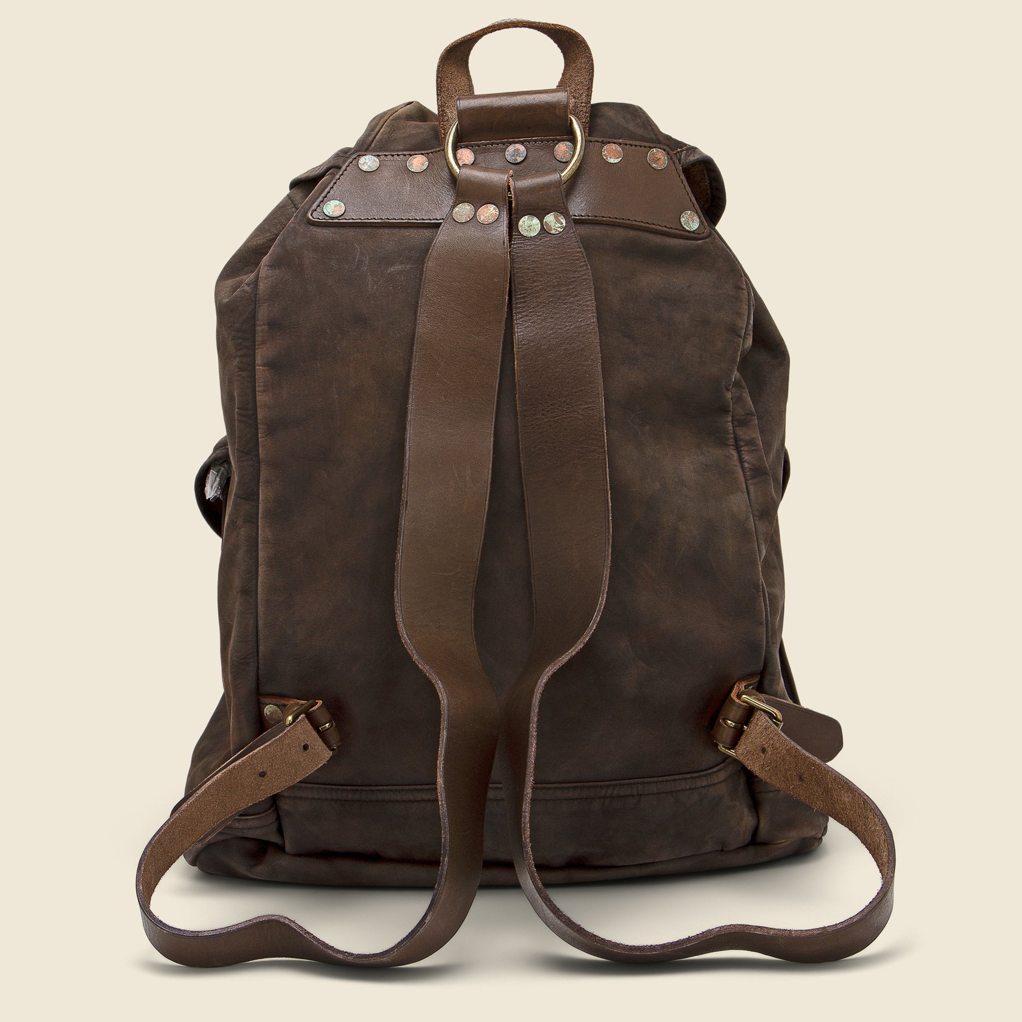 Leather Rucksack - Black Over Brown - RRL - STAG Provisions - Accessories - Bags / Luggage