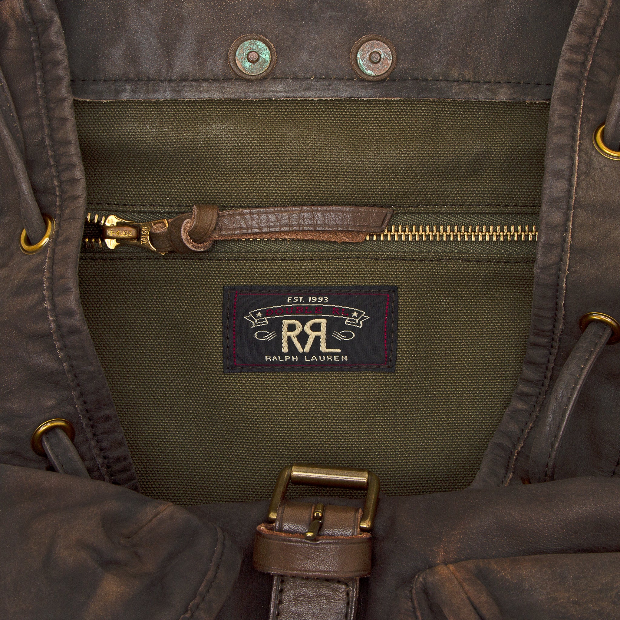 
                          Leather Rucksack - Black Over Brown - RRL - STAG Provisions - Accessories - Bags / Luggage
                        