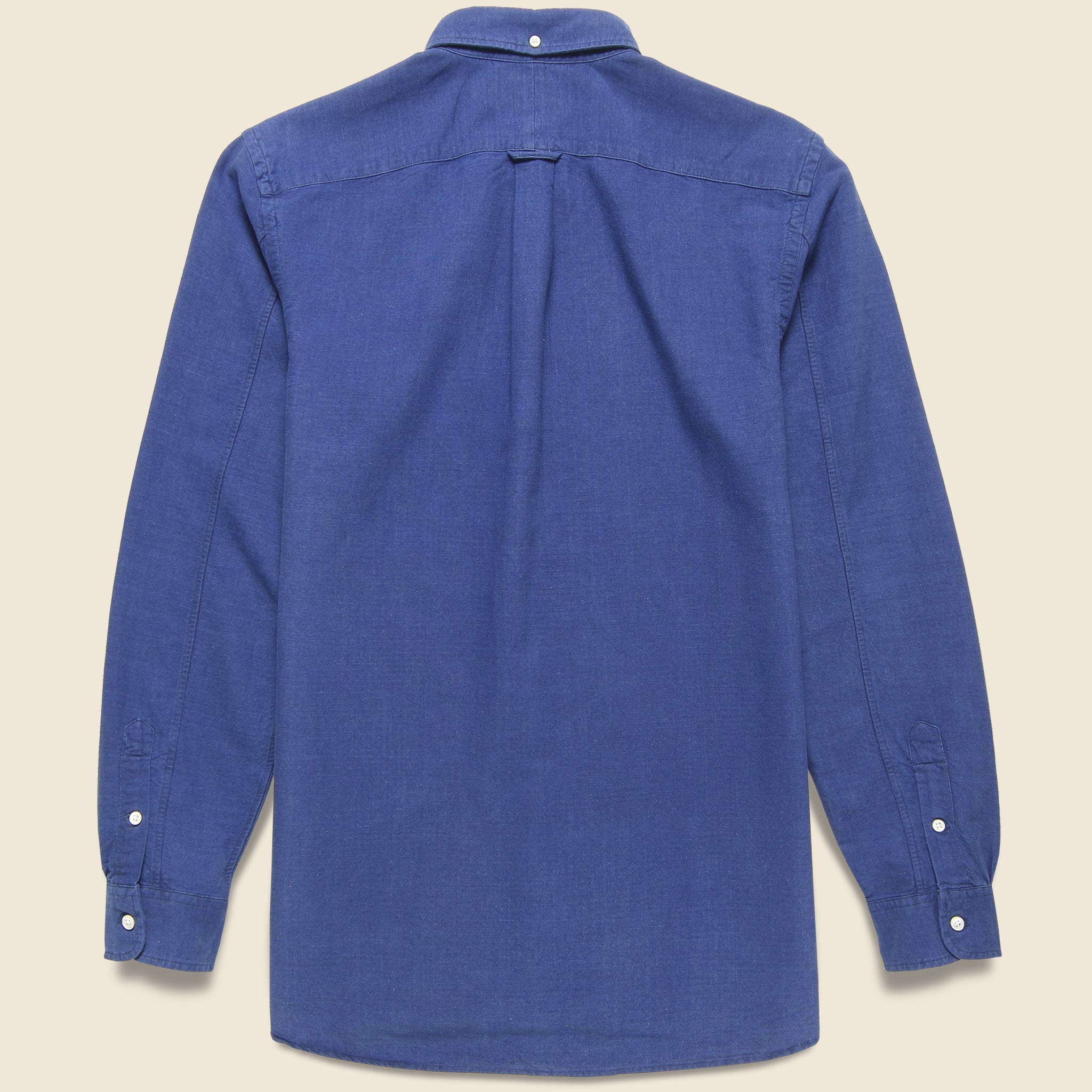 
                          Indigo Oxford Shirt - Rinse Blue - RRL - STAG Provisions - Tops - L/S Woven - Solid
                        