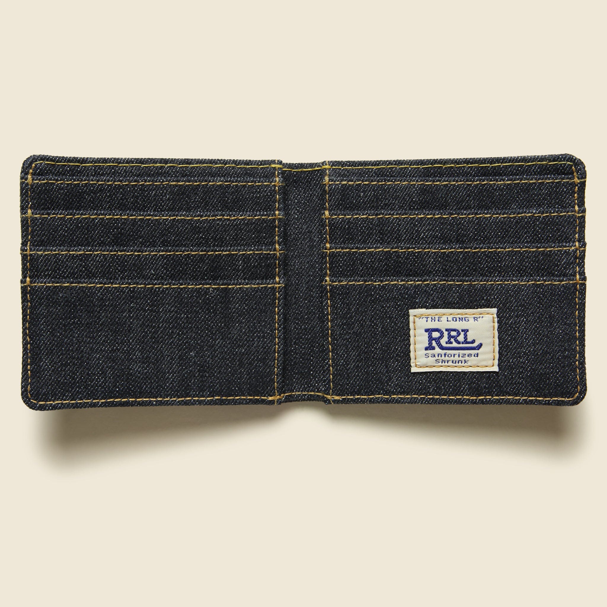 Selvedge Denim Billfold Wallet - Indigo - RRL - STAG Provisions - Accessories - Wallets