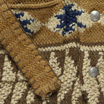 Hand-Knit Ranch Shawl Cardigan - Brown/Indigo - RRL - STAG Provisions - Tops - Sweater