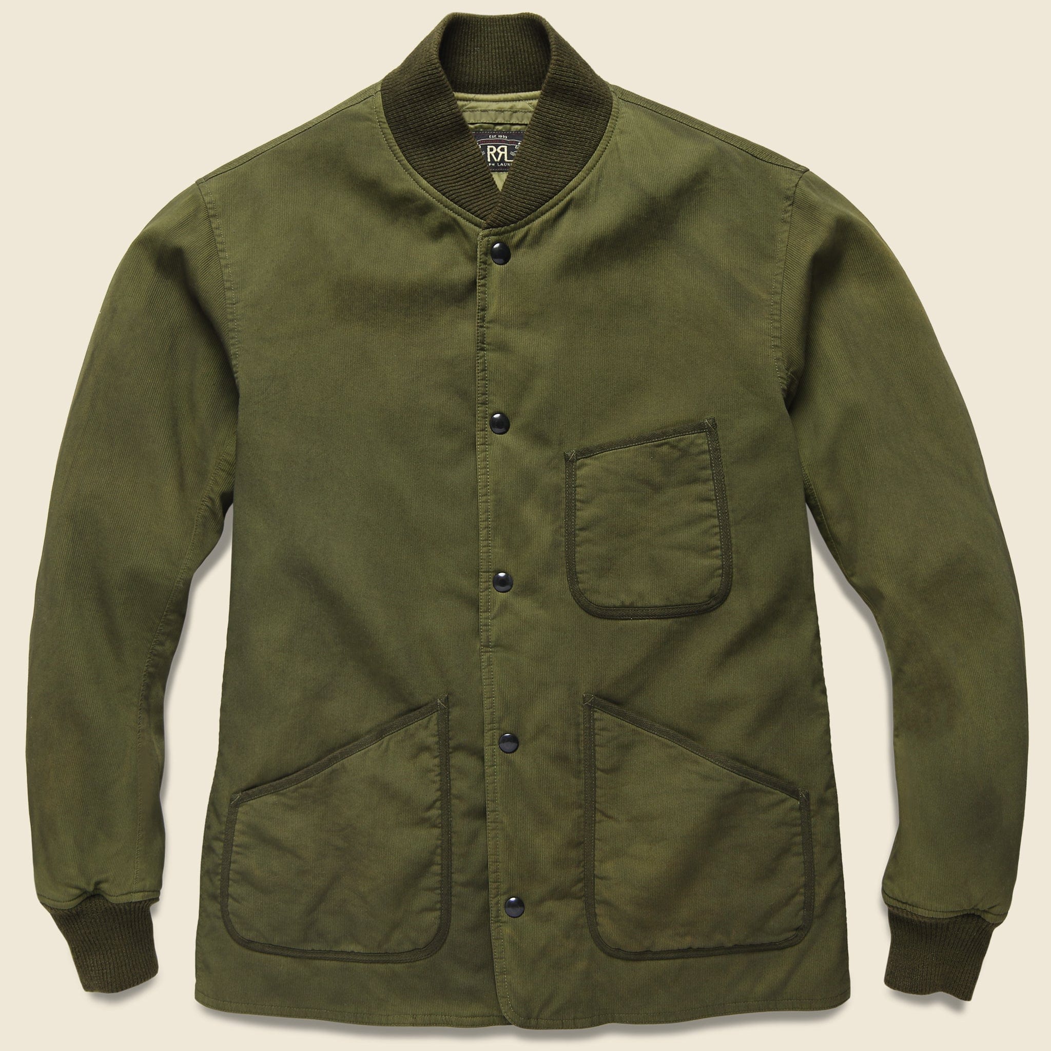 Stuart Jungle Cloth Jacket - Olive - RRL - STAG Provisions - Outerwear - Coat / Jacket
