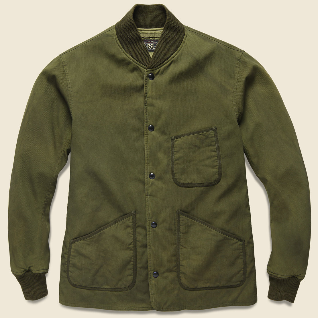 RRL Stuart Jungle Cloth Jacket - Olive